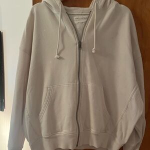 Aeropostale Beige Zip-Up Hoodie